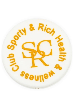 Sporty & Rich logo-print tennis antivibrator - Yellow