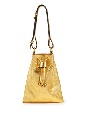 KHAITE small Greta leather shoulder bag - Gold