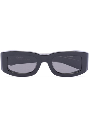 Etudes square-frame sunglasses - Black