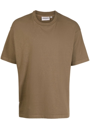 CHOCOOLATE logo-patch cotton T-shirt - Brown