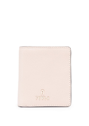 Furla logo-plaque leather bi-fold purse - Neutrals