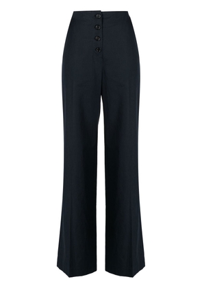 pushBUTTON button-up trousers - Blue
