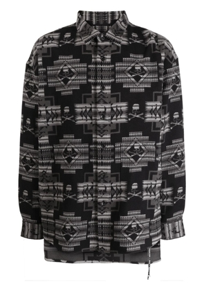 Mastermind World Chimayo jacquard cotton shirt - Black