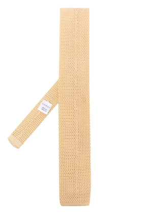 FURSAC fine-knit silk tie - Yellow