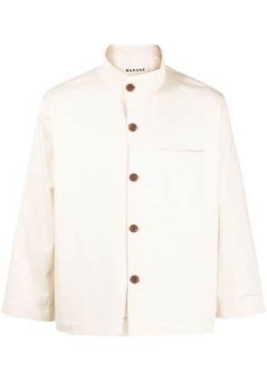 Marané funnel-neck shirt jacket - Neutrals