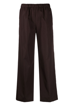 ASPESI elastic-waist wide-leg trousers - Brown