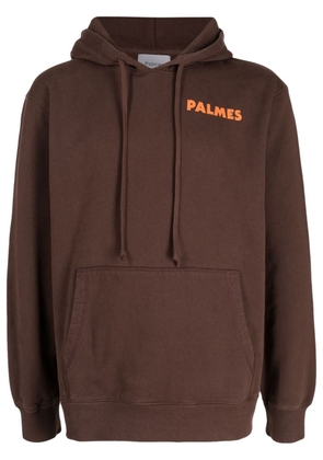 Palmes Bloody organic-cotton blend hoodie - Brown