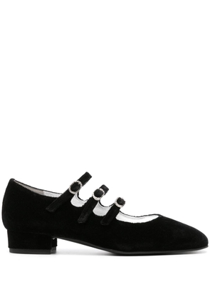 Carel Paris Ariana velvet ballerina shoes - Black