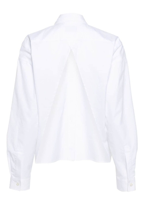 Laneus open-back cotton shirt - White