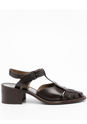 Hereu Pesca 60mm leather sandals - Brown