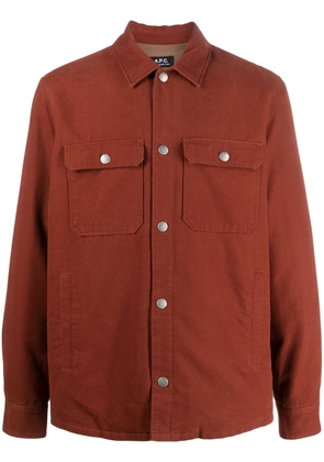A.P.C. flap pockets overshirt - Red