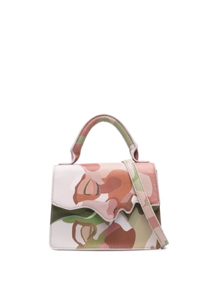 KidSuper Kissing abstract-pattern shoulder bag - Pink