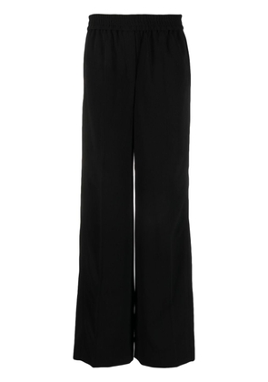 Calvin Klein wide-leg twill-weave trousers - Black