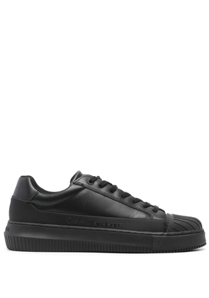 Calvin Klein Jeans leather low-top sneakers - Black