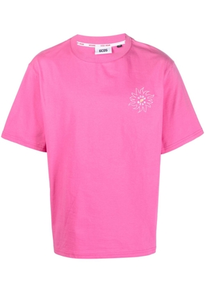 Gcds Surfing Wirdo graphic-print T-shirt - Pink