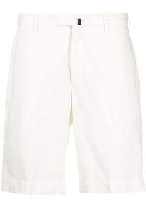 Incotex off-centre fastening bermuda shorts - White