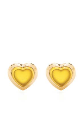 Missoma Jelly heart-cut gemstone earrings - Gold