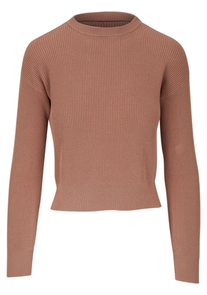 Brunello Cucinelli mock-neck ribbed-knit top - Pink