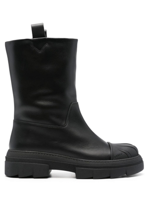 Furla Gum leather boots - Black