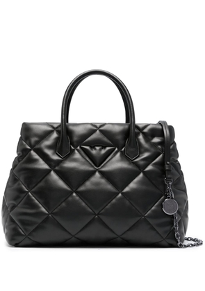 Emporio Armani large diamond-quilted tote bag - Black