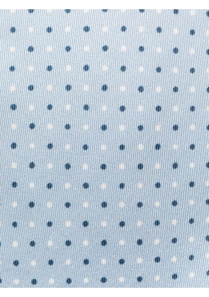 Lady Anne polka dot-print silk tie - Blue