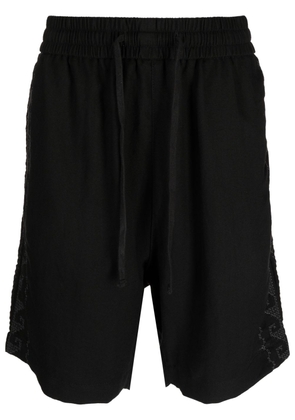 FIVE CM embroidered-detailed shorts - Black