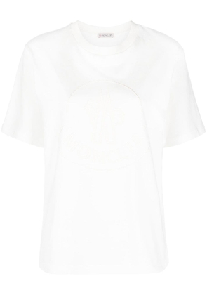 Moncler logo-embroidered T-shirt - White
