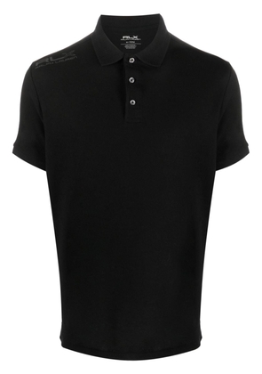RLX Ralph Lauren logo-print cotton polo shirt - Black