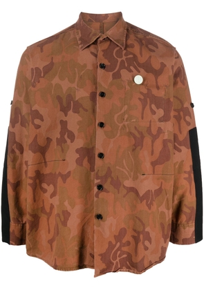 OAMC camouflage-pattern shirt - Orange