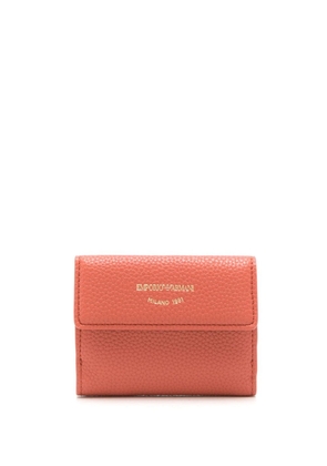 Emporio Armani logo-print grained wallet - Orange