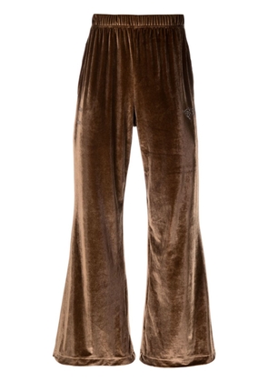 Perks And Mini x VARG2™ velour track pants - Brown