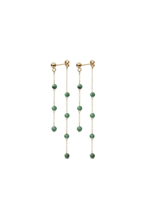 THE ALKEMISTRY 18kt recycled yellow gold Matcha malachite earrings