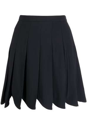 Miu Miu Pre-Owned pleated A-line skirt - Black