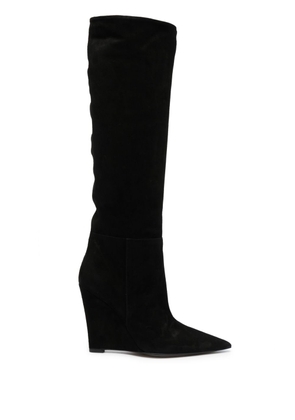 Alevì 110mm suede knee-high boots - Black