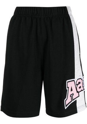 AAPE BY *A BATHING APE® logo-patch jersey shorts - Black