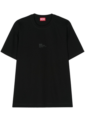 Diesel T-Must-Slits-N2 cotton T-Shirt - Black