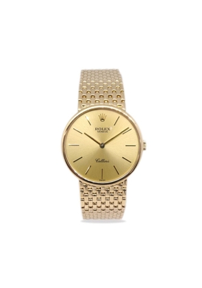 Rolex 1991 pre-owned Geneve Cellini 32mm - Gold
