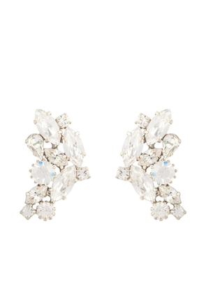 Susan Caplan Vintage 1970s crystal-embellished stud earrings - Silver