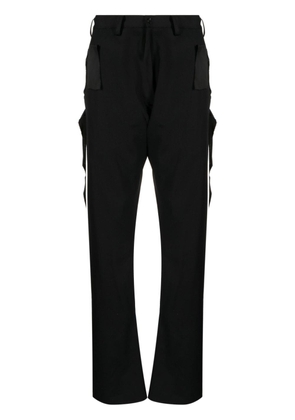 sulvam straight-leg wool trousers - Black