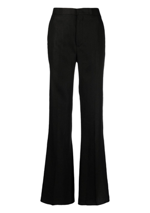 Tagliatore high-waisted flared trousers - Black