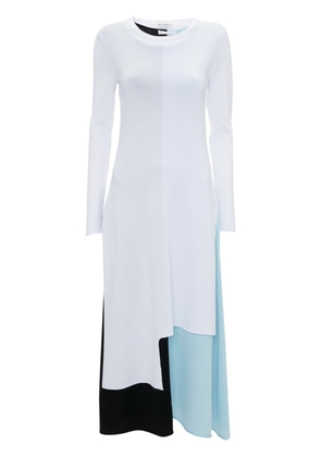 JW Anderson colour-block layered midi dress - White