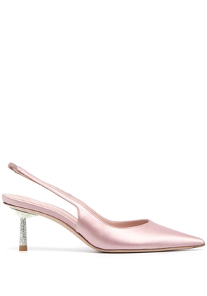 Le Silla crystal-embellished mid heel pumps - Pink