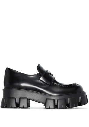 Prada chunky-sole loafers - Black