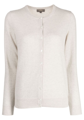 N.Peal fine-knit cashmere cardigan - Grey