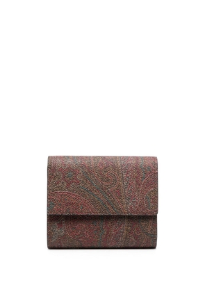 ETRO paisley-pattern wallet - Red