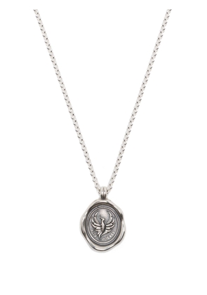 DOWER AND HALL Phoenix-bird talisman necklace - Silver