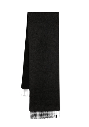N.Peal fringed cashmere scarf - Grey