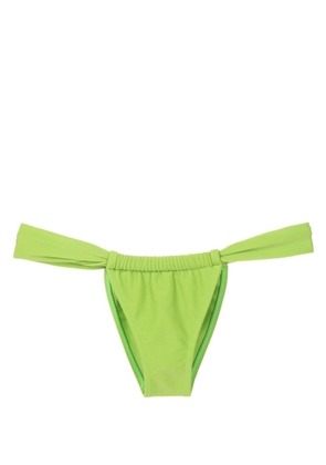 Amir Slama gathered low-waisted bikini bottoms - Green