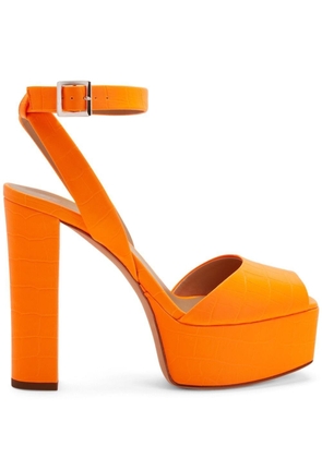 Giuseppe Zanotti Betty 120mm platform sandals - Orange