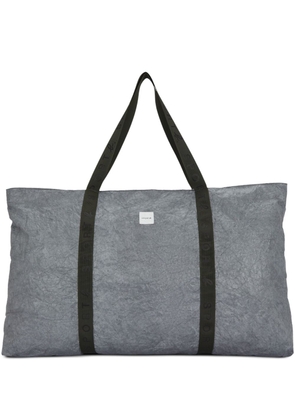 SPORT b. by agnès b. logo-tag crinkled tote bag - Grey